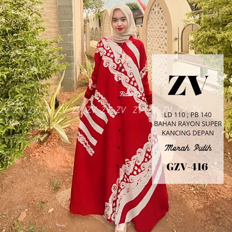 GAMIS TWILL RAYON KANCING DEPAN