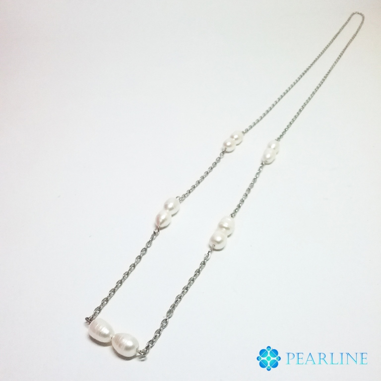 PEARLINE Tiara Necklace : Genuine Pearl Jewelry - Kalung Mutiara Asli | Freshwater Pearl