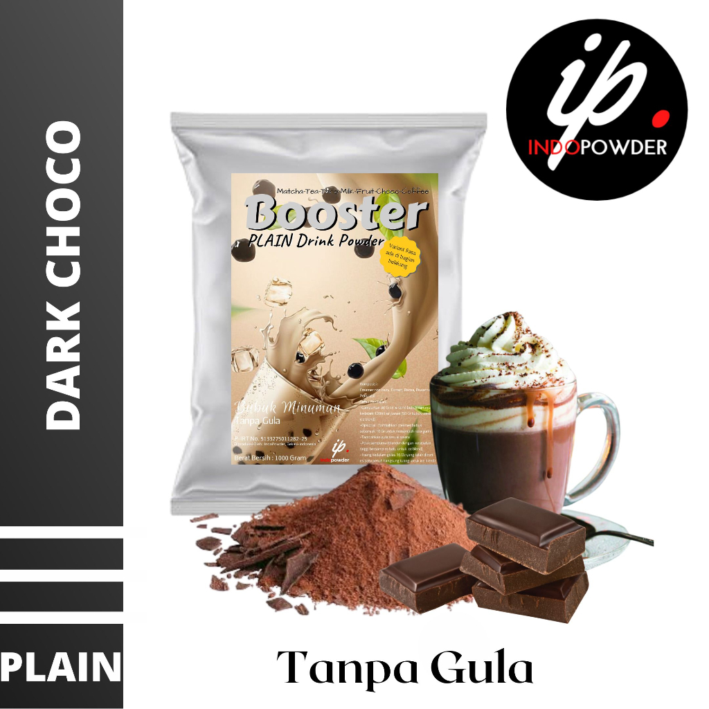 

Bubuk Minuman TANPA GULA DARK CHOCO 1Kg - Bubuk PLAIN DARK CHOCO 1Kg - DARK CHOCO Bubuk 1Kg