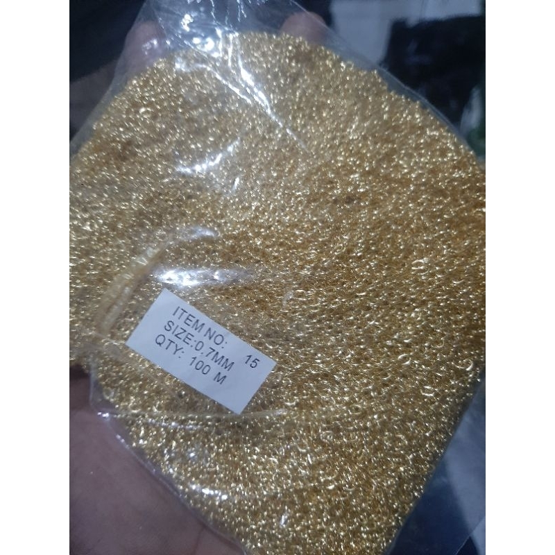 100m rante 07  silver@mas buat kalung accesories