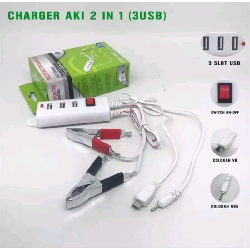 carger aki 3usb