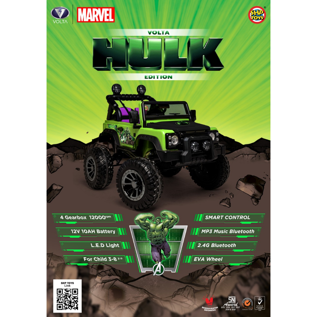 MAINAN MOBIL AKI ANAK JEEP VOLTA ROCKY HIMALAYA 5008