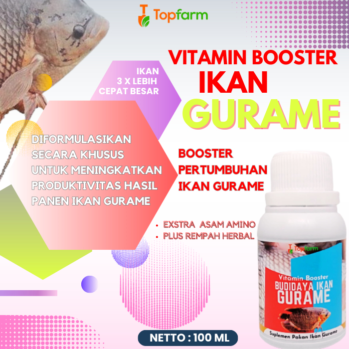 Vitamin Buat Ikan Gurame / Vitamin Ikan Gurame / Vitamin Untuk Bibit Ikan Gurame / Vitamin Untuk Ika