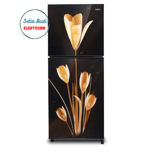 Kulkas 2 Pintu Aqua AQR-D251 (Bunga) 169 Liter AQR-D 251 LK / AQRD 251 LK LB ( Khusus Medan )