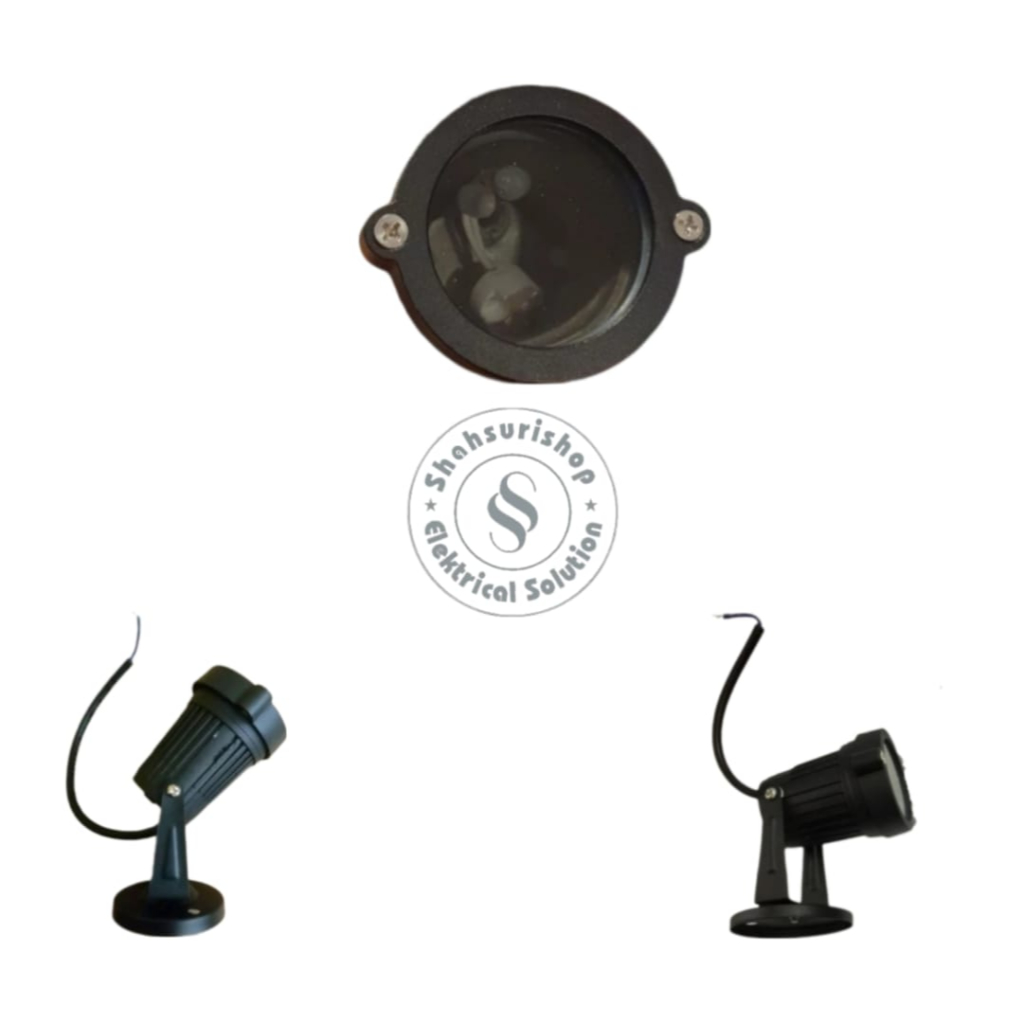 KAP LAMPU TAMAN TEMPEL MR16 IP65 SPOT LIGHT LAMPU SOROT COLOK BOSSECOM