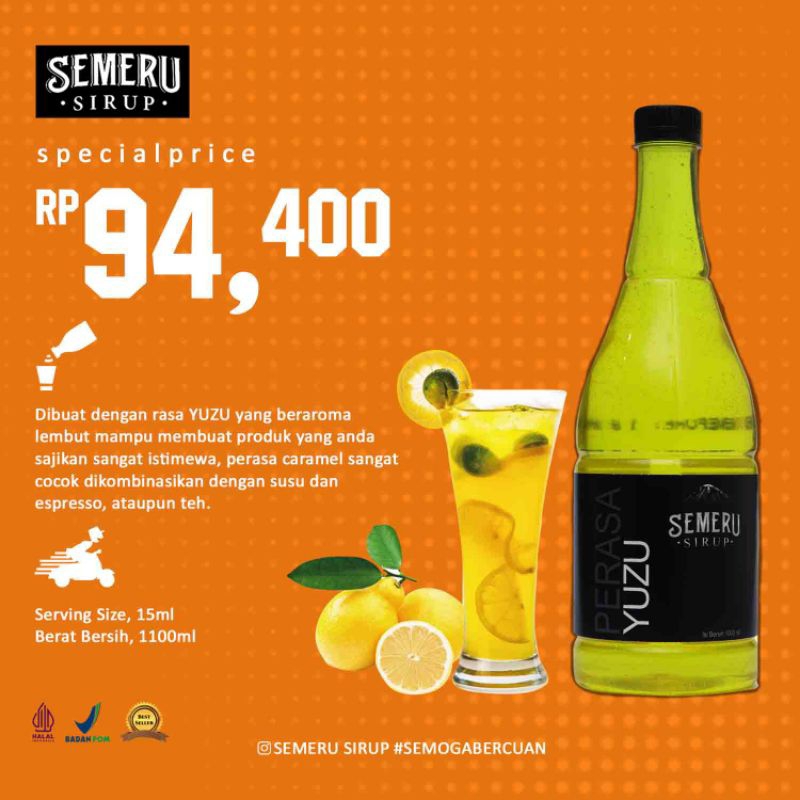 SEMERU SIRUP YUZU