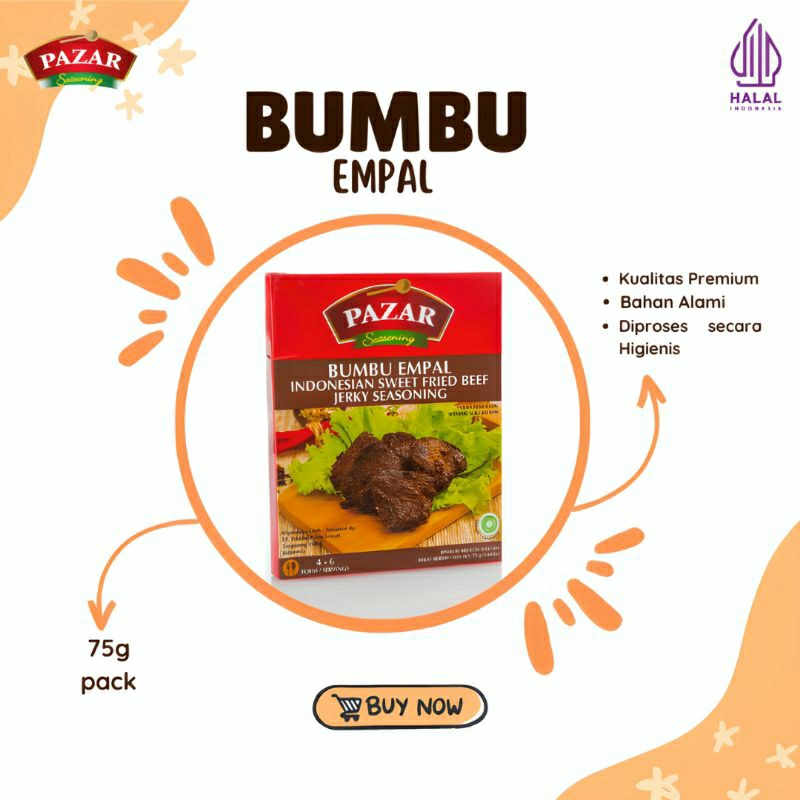 

Bumbu Empal | Pazar Pack (75g)