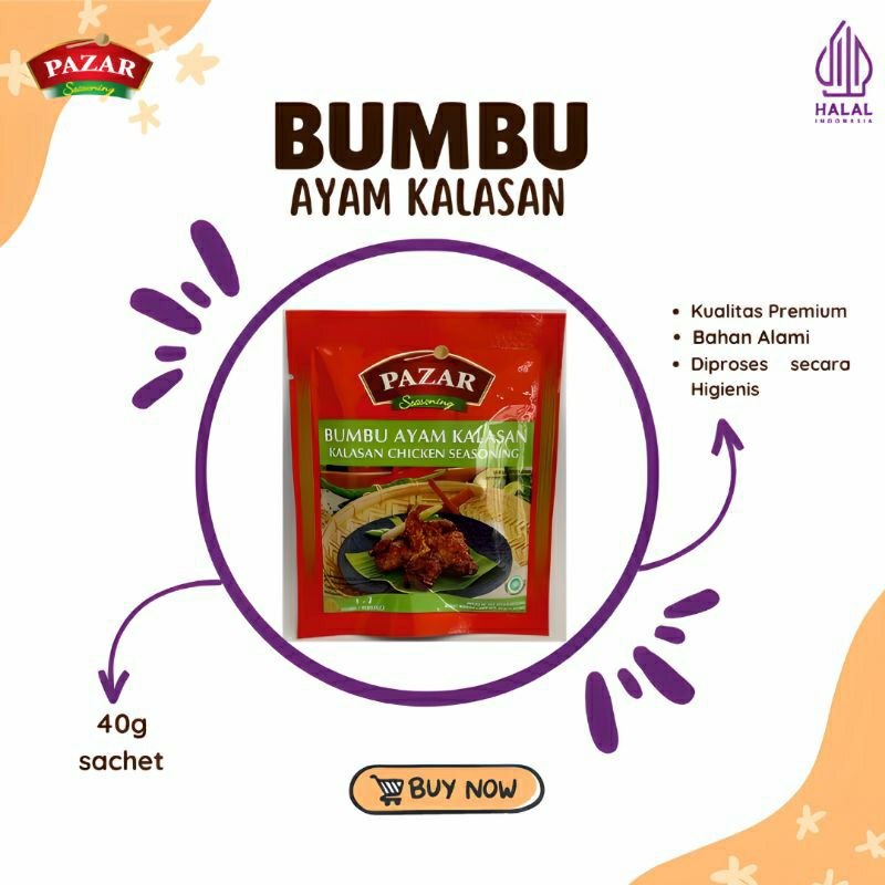 

Bumbu Ayam Kalasan | Pazar (Sachet 40g)