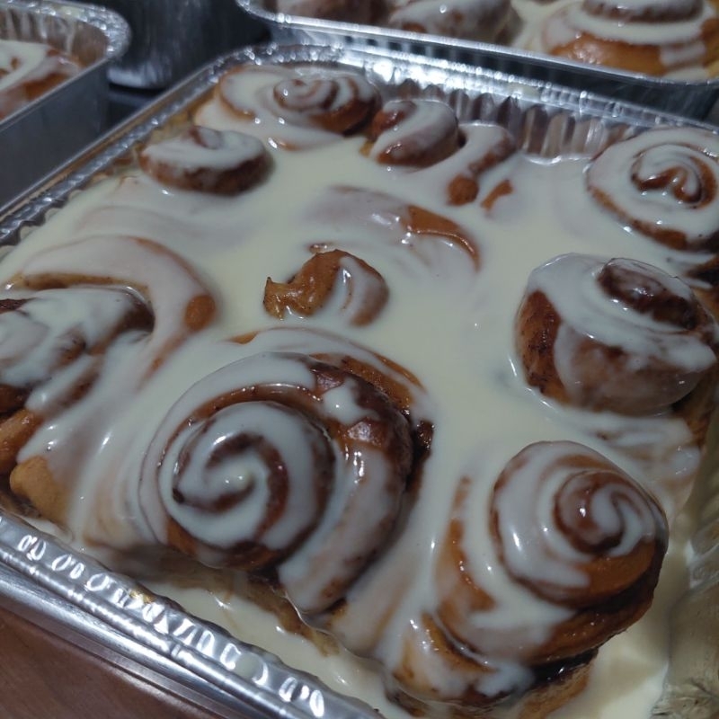 

cinnamon roll/cinroll guyur saus keju