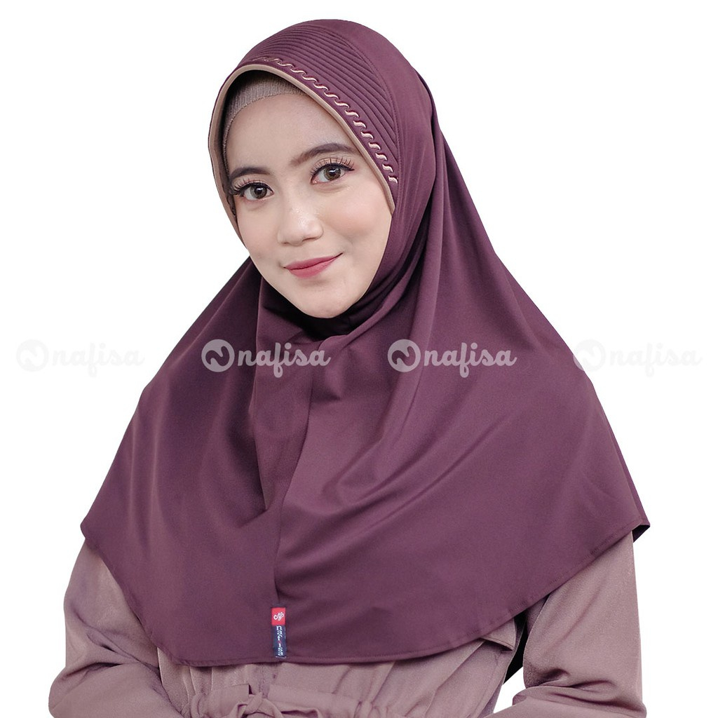 GRIYA HIJAB Nafisa Minang Bordir - Hijab Instan Minang Simple Nyaman