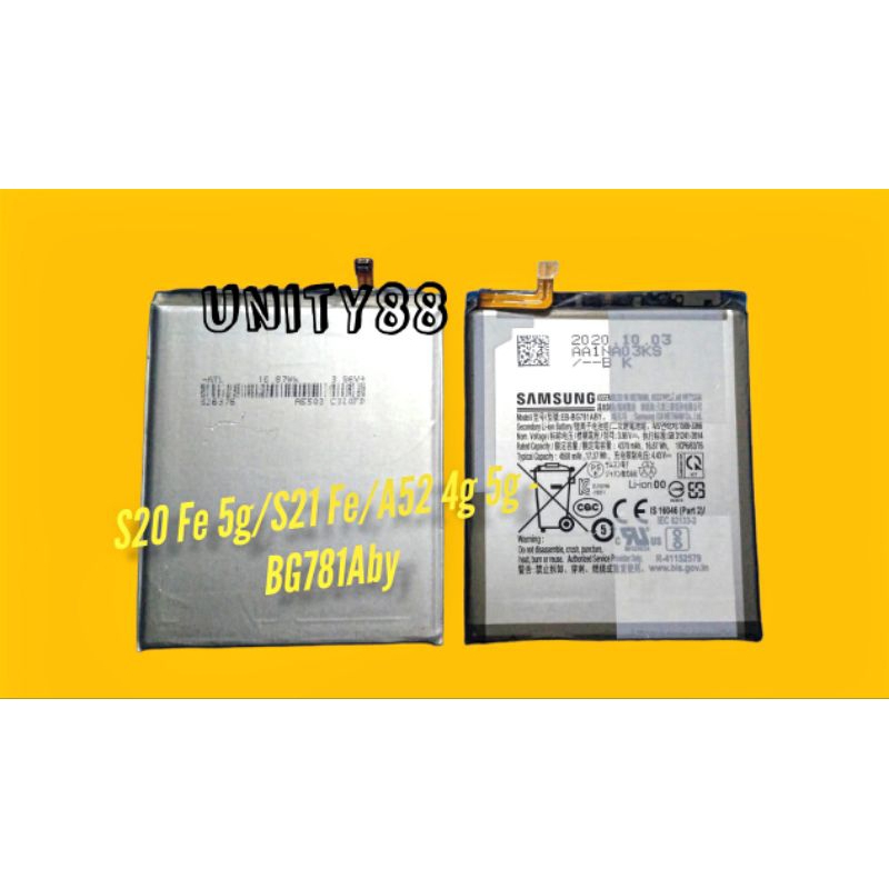 Baterai Original Samsung S20 Fe 5g / S21 Fe/ A52 4g 5g - BG781Aby Battery Batre Hp
