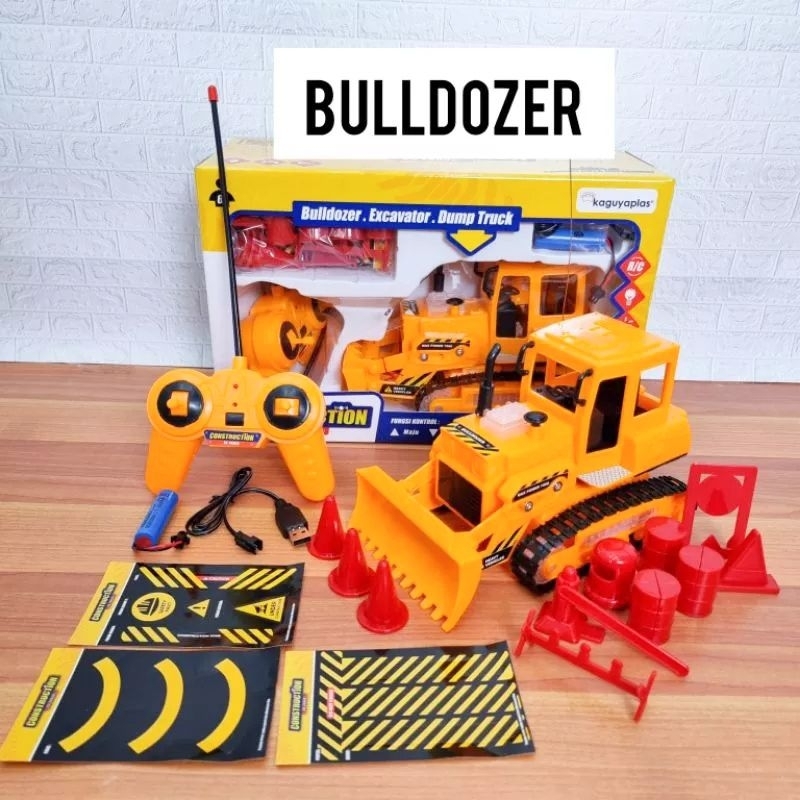 PT TOYS - Mainan RC BULDOZER / RC  DUMP TRUCK DAN RC EXCAVATOR Pakai Chas