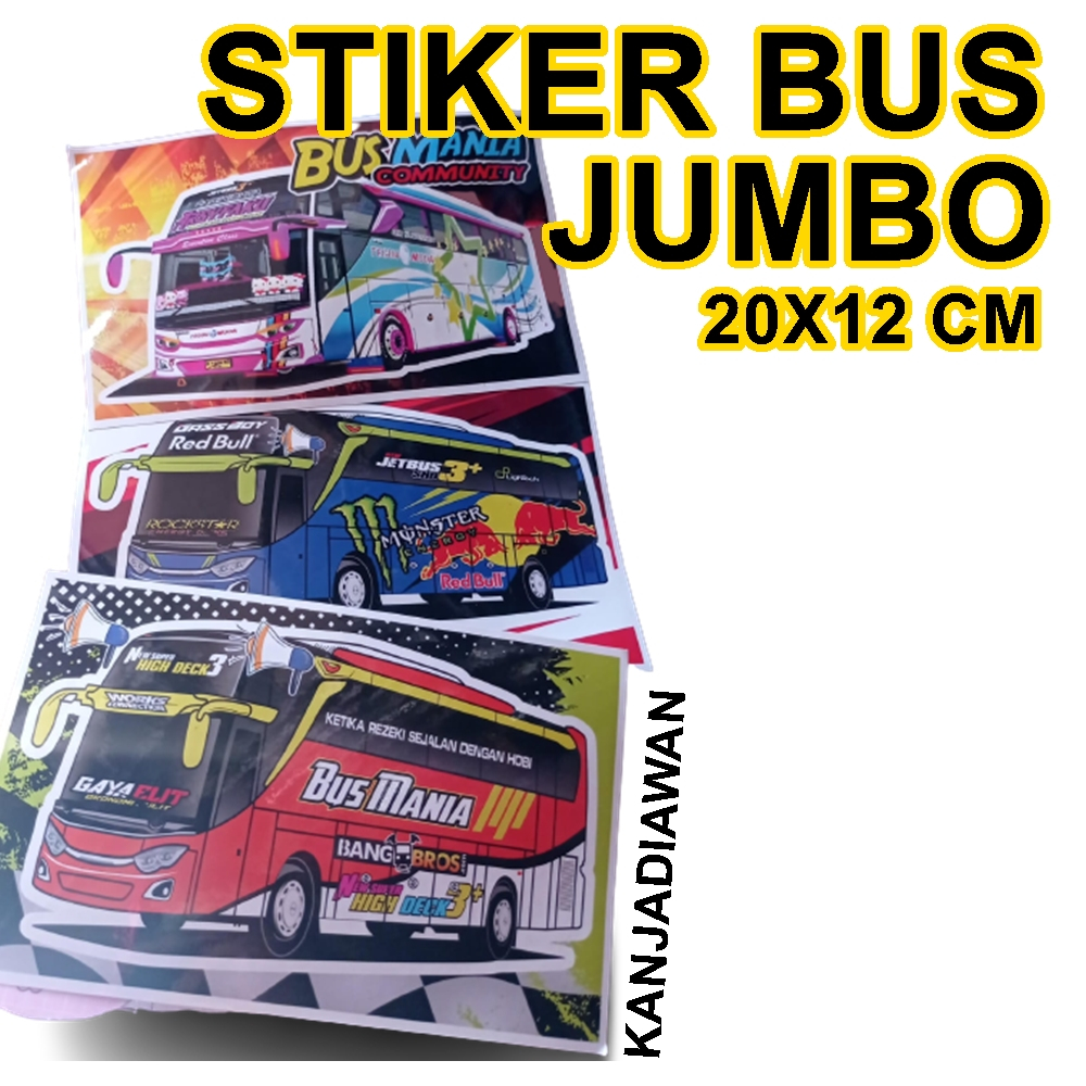 Stiker BUS MANIA BASURI