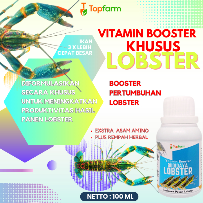 Vitamin Lobster Air Tawar / Vitamin Lobster / Vitamin Udang Lobster / Vitamin Penggemukan Lobster / 