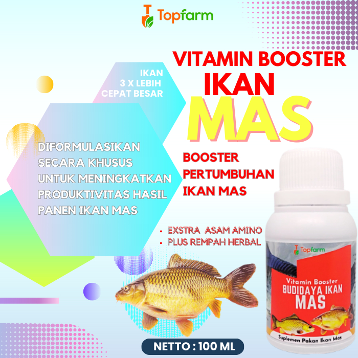 Vitamin Ikan Mas Cepat Besar / Vitamin Ikan Mas / Vitamin Buat Ikan Mas / Vitamin Untuk Ikan Mas / V