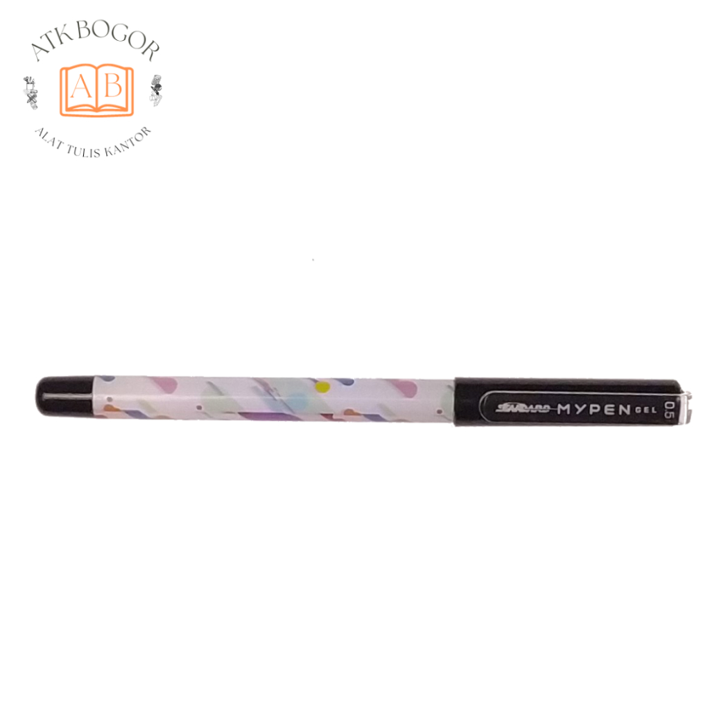 

Pulpen Jel Ukuran 0.5 Tinta Hitam Ujung Lancip Standard Mypen Fun in Color Needle Tip Gel Pen