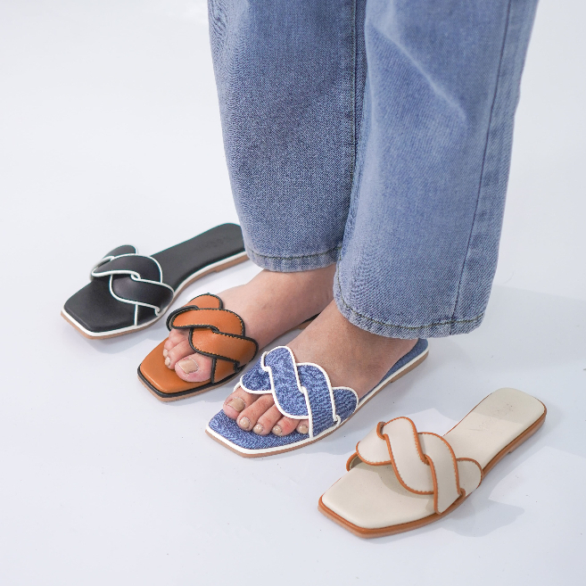 Nocan.id | Amber Sandals - sandal slides wanita