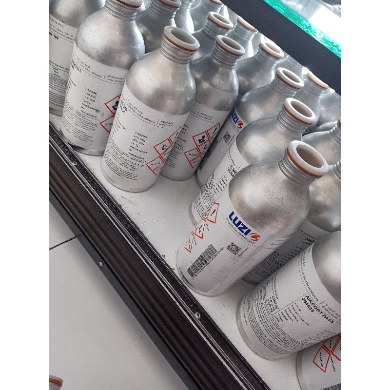 BOTOL KALENG BEKAS PARFUM LUZI 500Ml TIDAK LECET MULUS SEPERTI BARU
