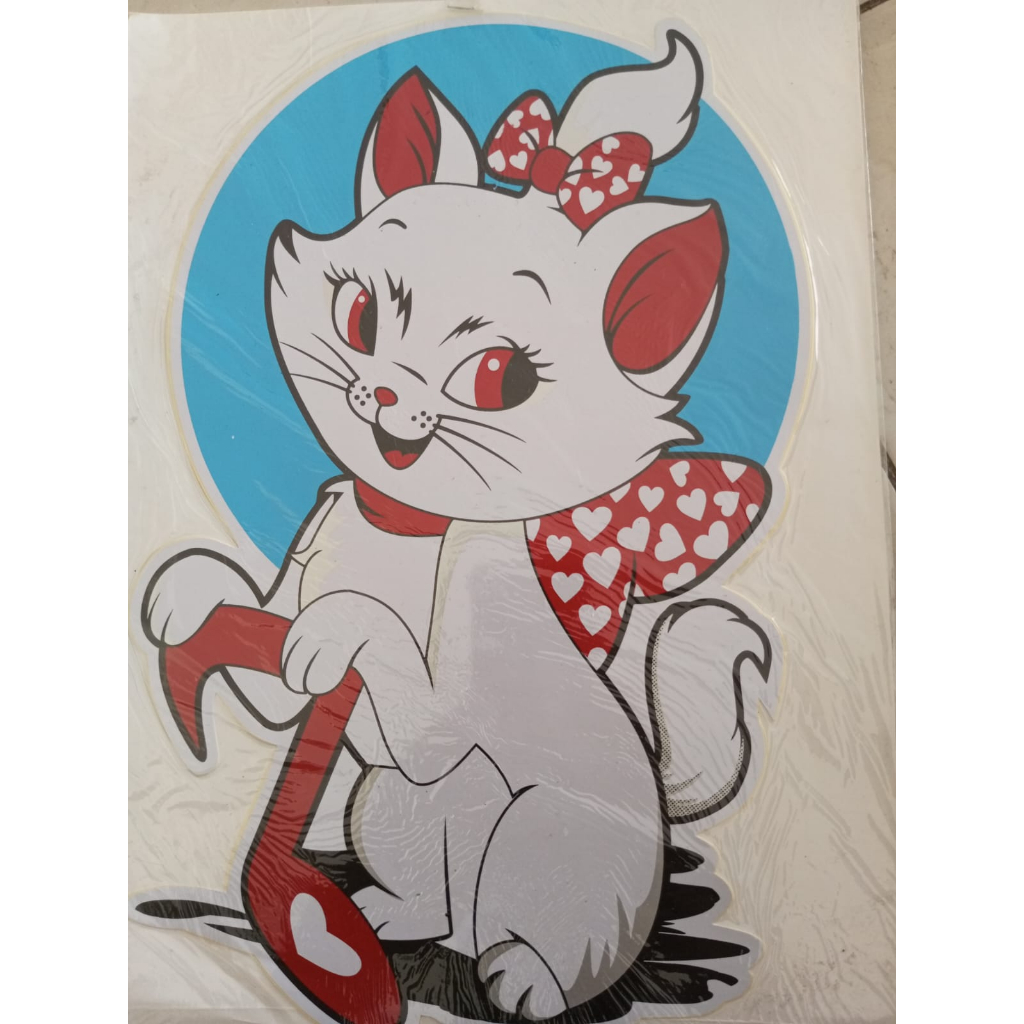 stiker gambar kucing imut