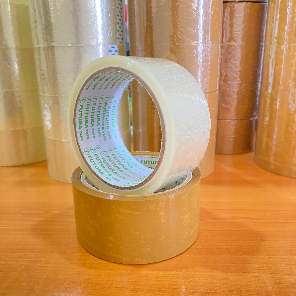 

LAKBAN BENING COKLAT BESAR 4,5CM X 90 YARD / ISOLASI / SOLATIP MURAH