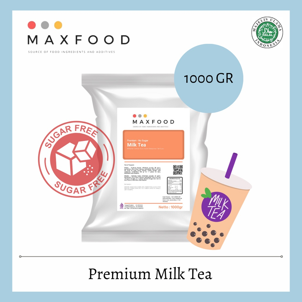 

1KG MILK TEA - NO SUGAR / BUBUK MINUMAN RASA TEH SUSU - TANPA GULA