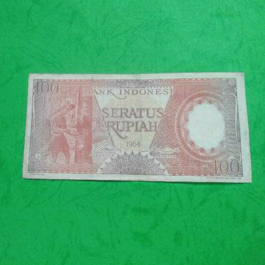 Uang Kuno Indonesia 100 1964 F