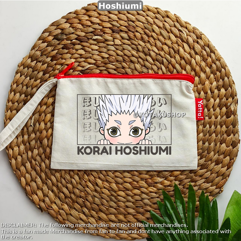 Pouch Dompet Anime HAIKYUU Kamomedai Seri 1 Korai Hoshiumi Fanmerch YOTAKUSHOP