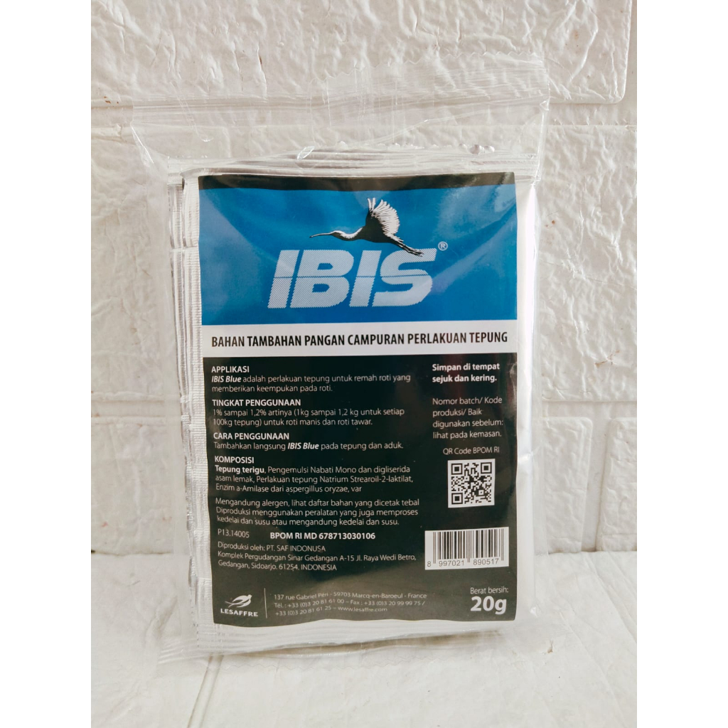 

SAF IBIS BLUE /PELEMBUT ROTI 20 GRAM