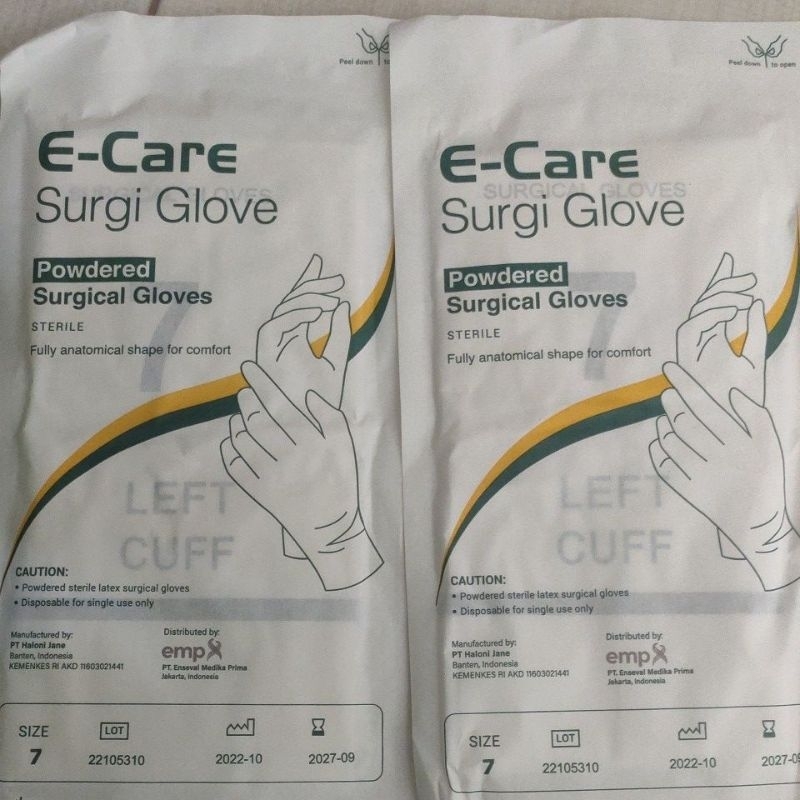 e-care surgi glove,handscoon bedah,handscoon steril,sarung tangan