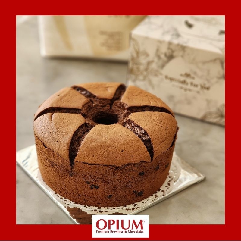 

OPIUM Premium Dark Chocolate Chiffon Cake