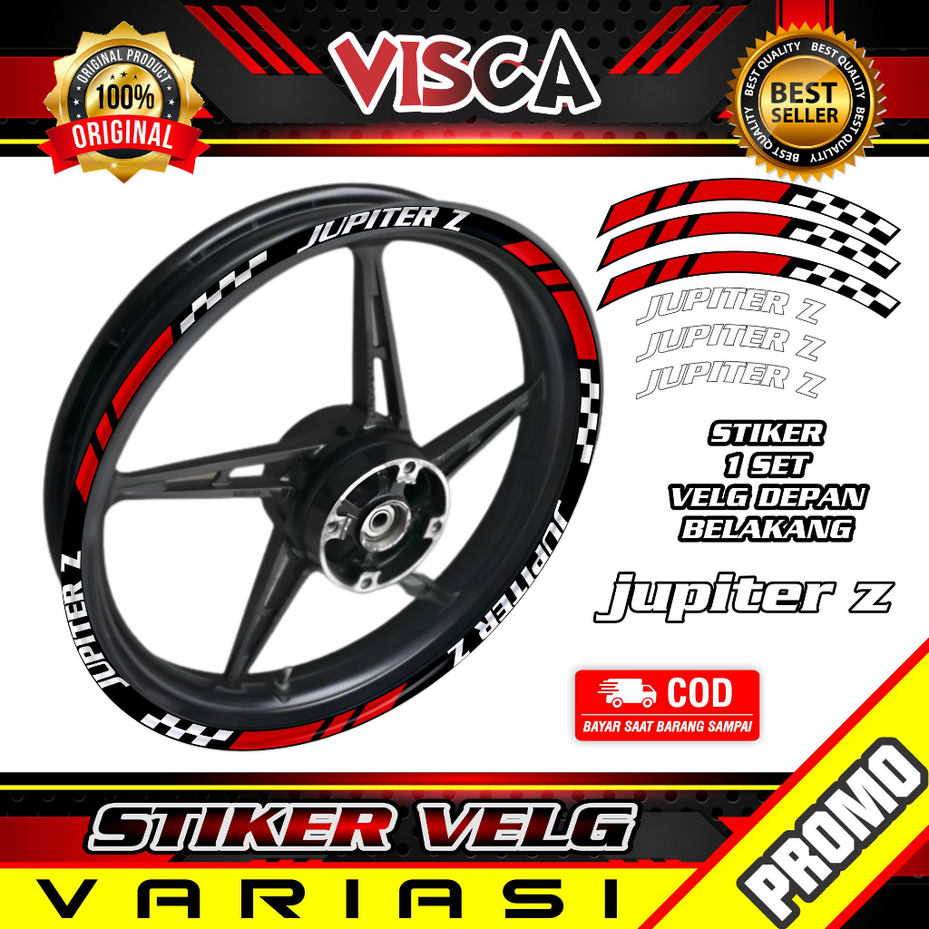 Stiker Velg List Velg Motor Stiker Velg Sticker Velg Jupiter Z Flag