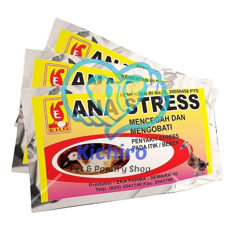 Ana Stress 10 gram Eka Farma Anastress Mencegah dan Mengobati Stres Pada Bebek Itik