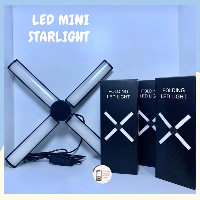 1 SET PAKET LENGKAP LAMPU LED MINI STARLIGHT + TRIPOD + HOLDER SET SUPER TERANG