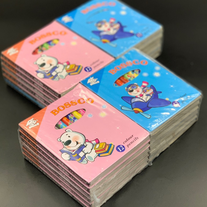 

Pensil 12 warna kayu pendek grosir