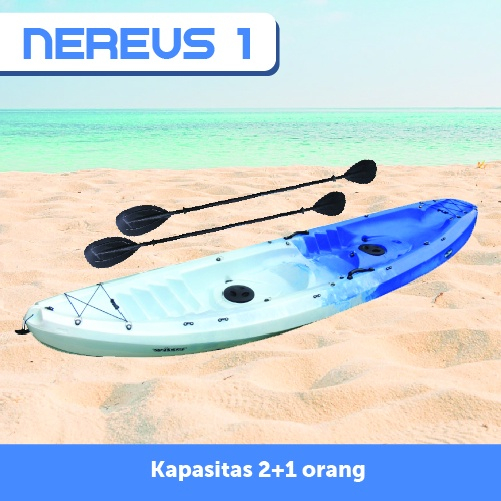Kayak kap 2+1 orang - Kayak fishing / Kayak Mancing - NEREUS I