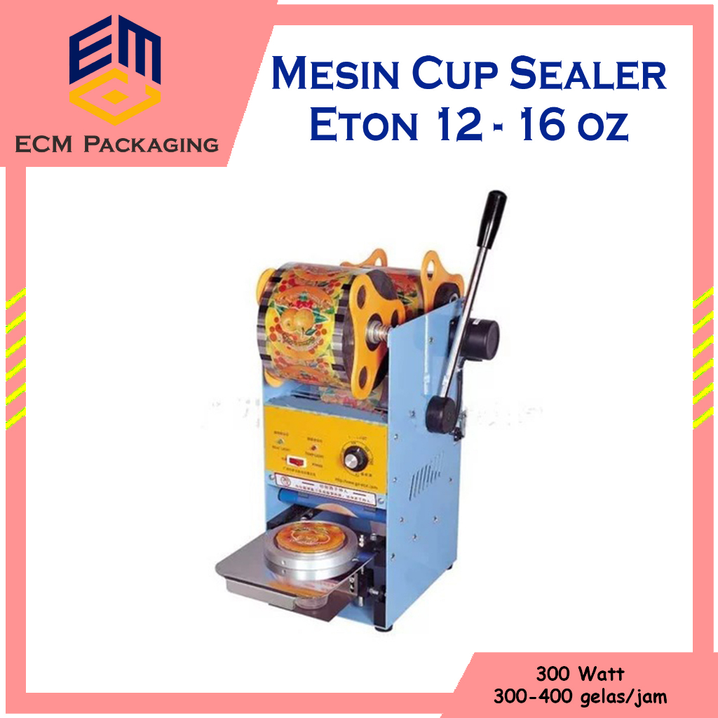 Mesin Cup Sealer Gelas 12-16 oz ETON (Khusus Instan)