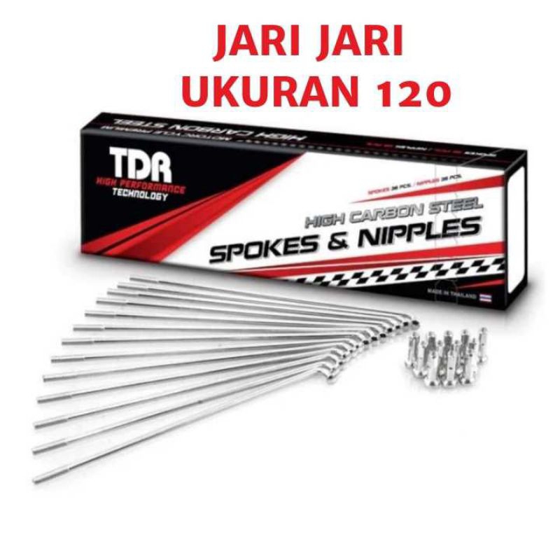 Ruji TDR/ Ruji chrome/ spak velg Crome/ jari jari velg motor standard/ variasi Ruji termurah