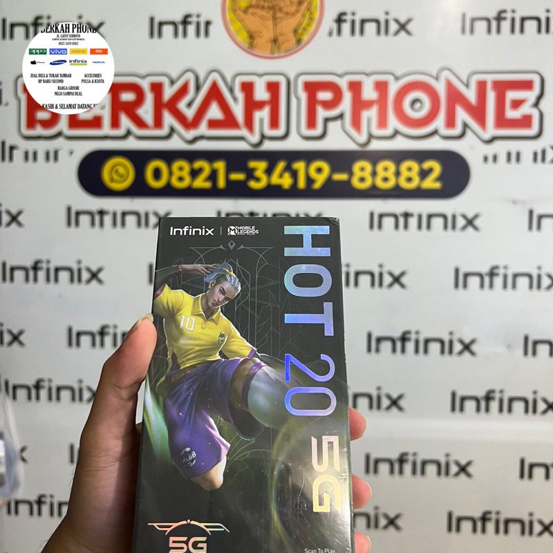Infinix Hot 20 5G 4/128GB Up to 7GB Extended RAM NFC 6.6 FHD+ 120 Hz
