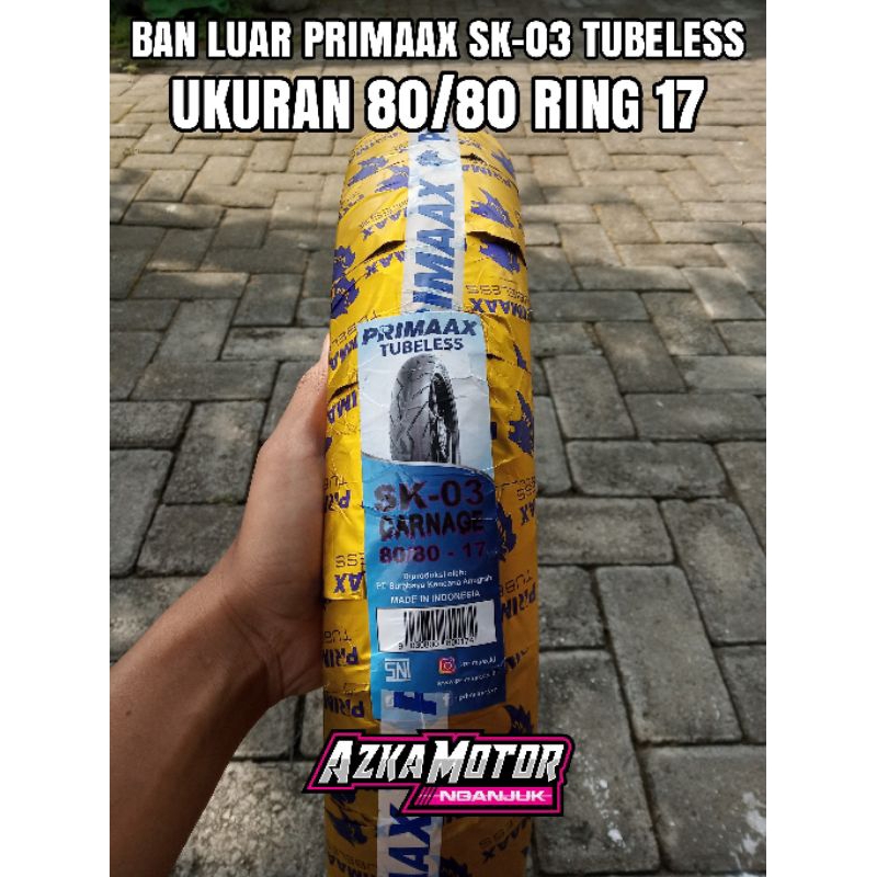 Ban Primax SK 03 80/80 ring 17 model Pirelli Diablo Rosso tubeless