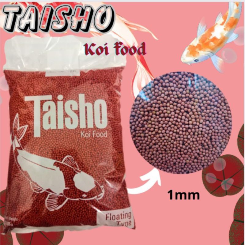 Makanan Ikan hias Koi koki TAISHO MERAH 500GR
