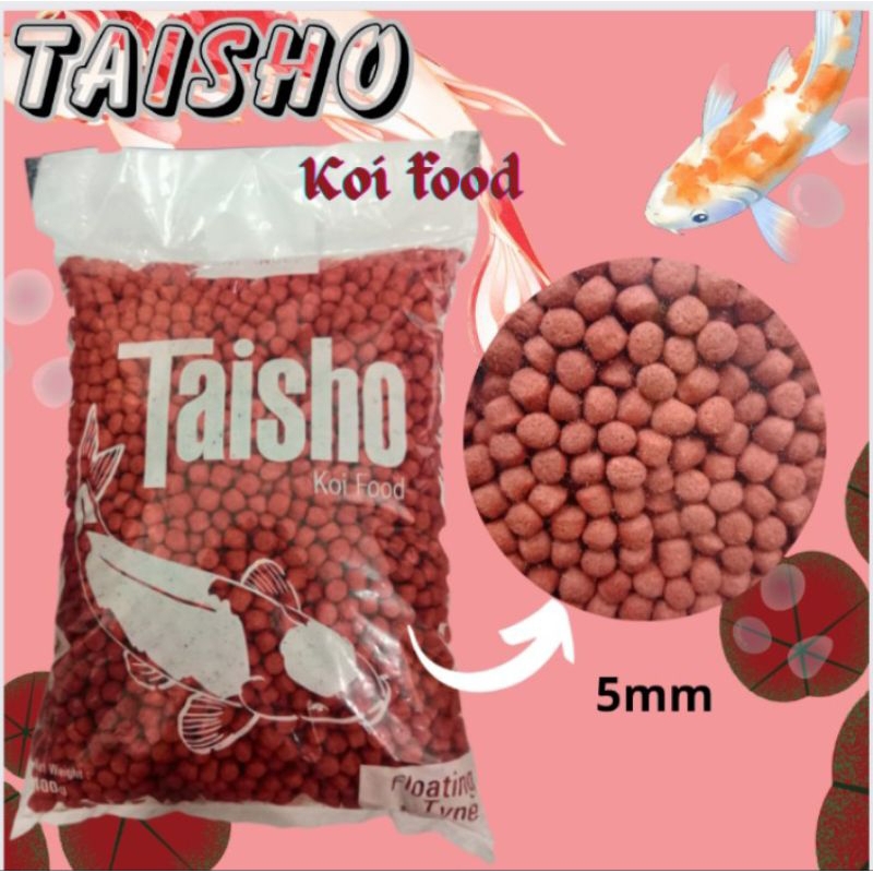 Makanan Ikan hias Koi koki TAISHO MERAH 500GR