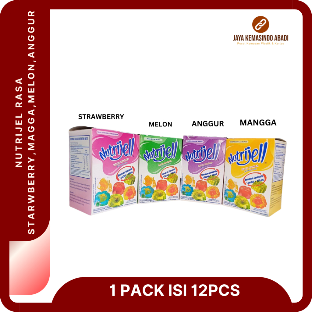 

Nutrijell Agar Agar Jelly Instant Powder | Nutrijell Plain / Buah 1dus