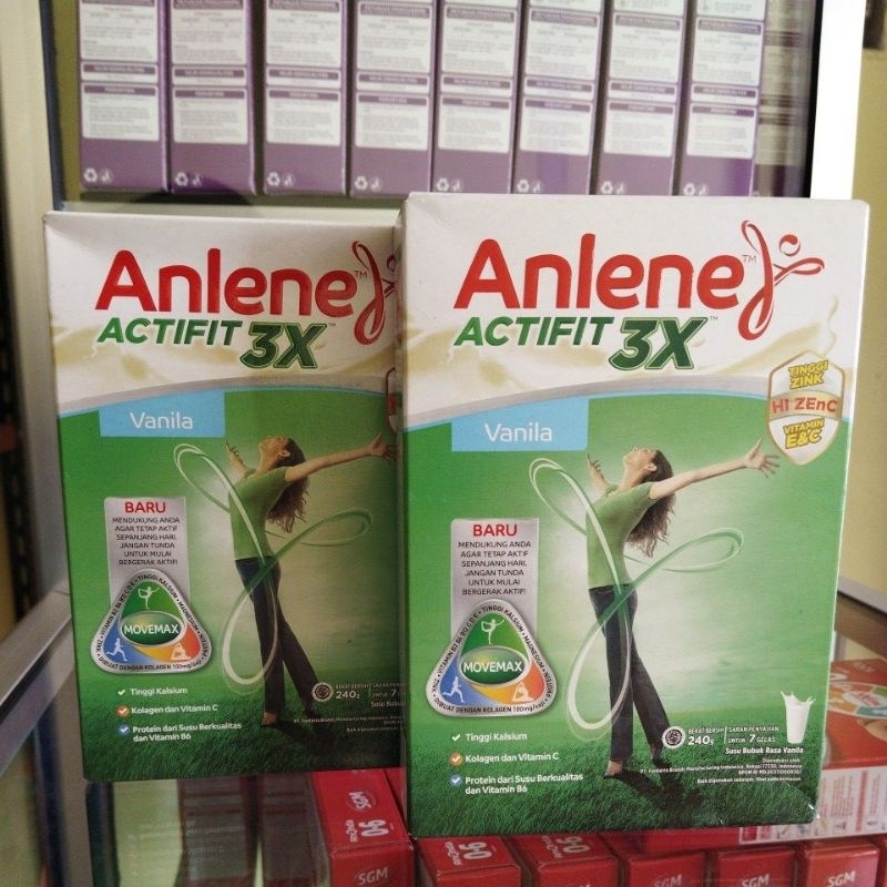 

ANLENE ACTIFIT 3X VANILLA & COKLAT 240Gram