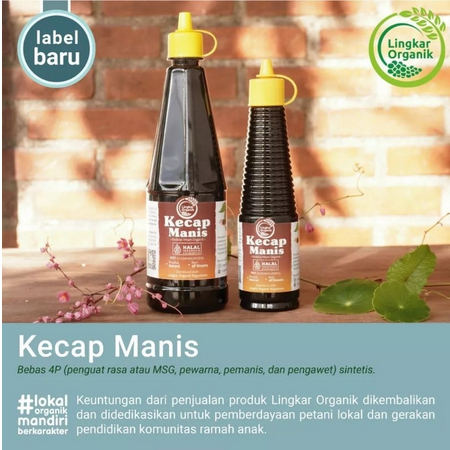 

Kecap kedelai manis Organik 150ml & 350ml /Lingkar Organik Kecap Manis