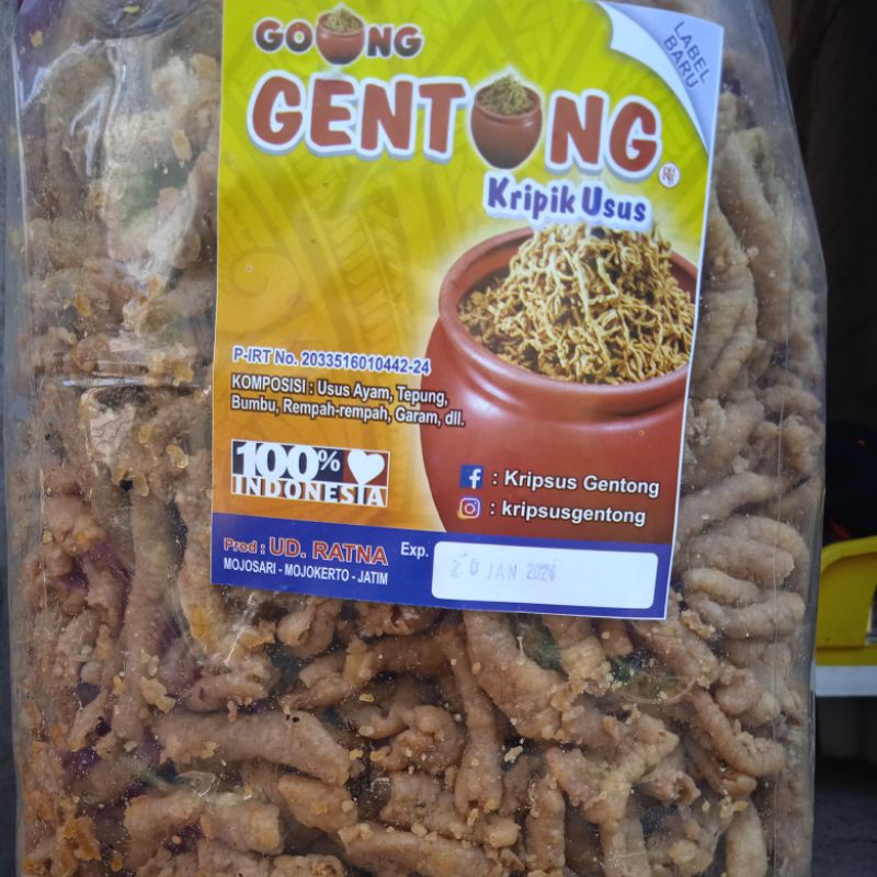 

Keripik Usus Gentong 500gr