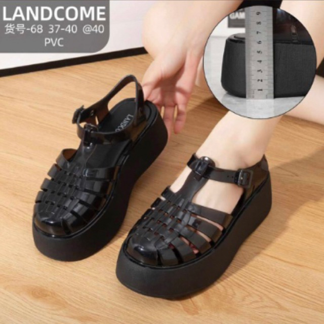 Sendal wedges wanita import korea/ sendal wedges wanita import/ sandal wedges terbaru