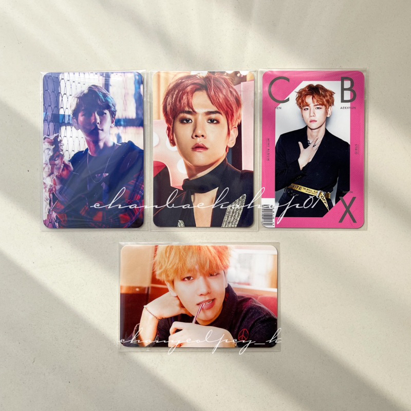 BAEKHYUN PHOTOCARD OFFICIAL JAPAN ALBUM (LMR, MAGIC GIRL, LMR)