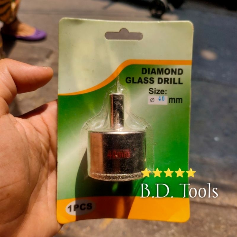 Mata Bor Kaca Glass Diamond Glass Drill 40 Mm Mata Bor Pelubang Kaca