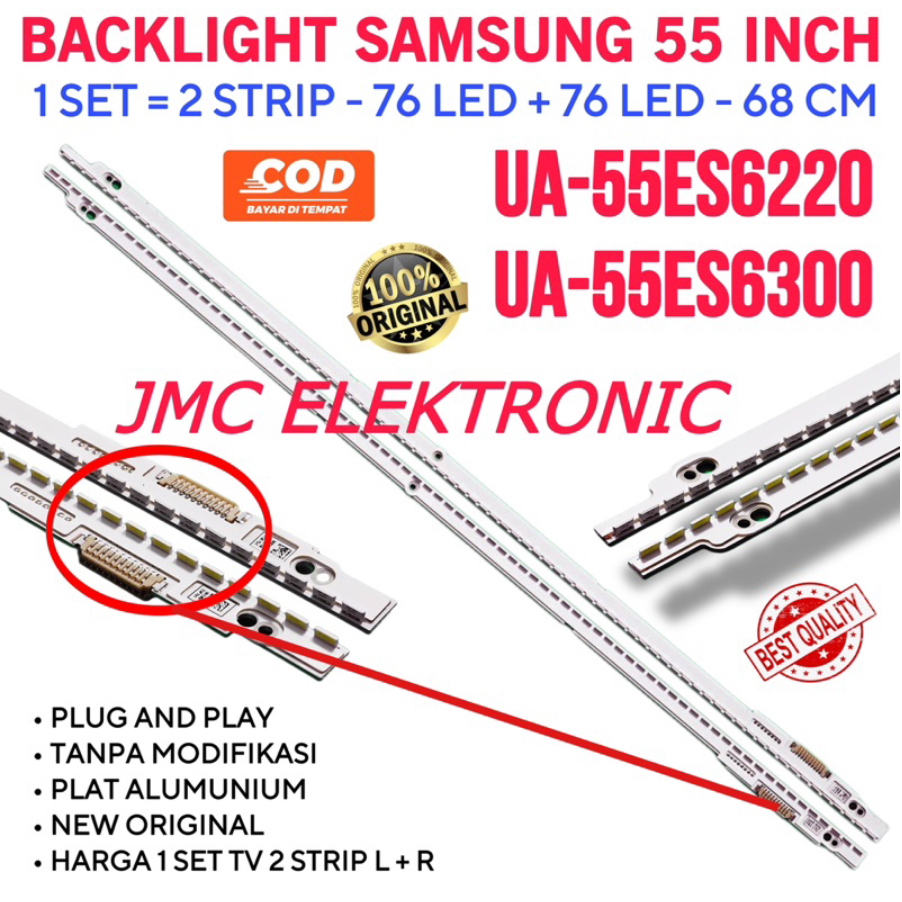 BACKLIGHT TV LED SAMSUNG 55 INCH UA55ES6220 UA55ES6300 55ES6220 55ES6300