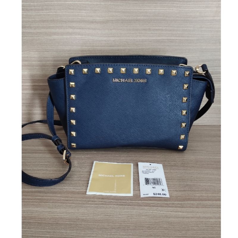 Preloved Michael Kors MK Selma Stud Navy